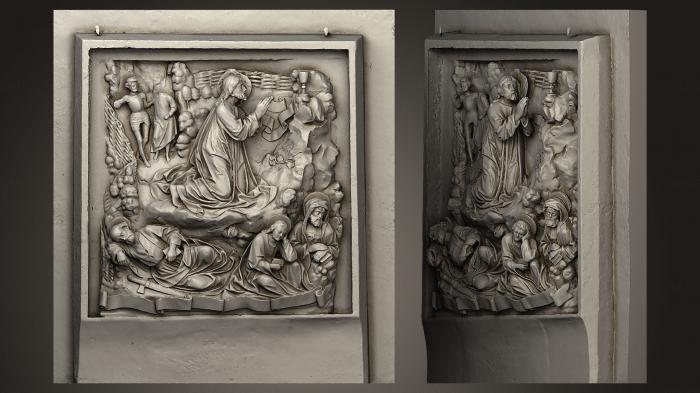 High reliefs and bas-reliefs, historical and religious (GRLFH_0019) 3D model for CNC machine